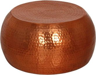 vidaXL Mesa De Centro De Aluminio Color Lat&oacute;n &Oslash;55x28 Cm Vidaxl