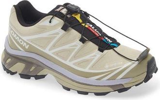 Salomon XT-6 Gore-Tex Waterproof Sneaker in Eucalyptus/Silver Sage at Nordstrom, Size 12 Womens