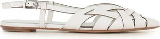 Del Carlo Milky Ballerin - Dames - Sandalen - Wit - 37 EU - Leer - Schoenen