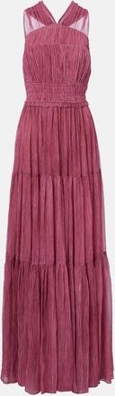 Ulla Johnson Abito lungo Freesia in chiffon di seta