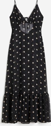 H&M Kleid aus zartem Chiffon - Schwarz