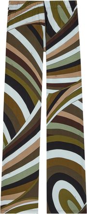Pucci Printed Satin-jersey Trousers - Multicoloured - 38 (UK6 / XS)
