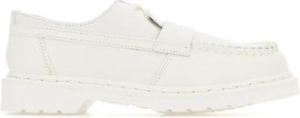 Dr. Martens Klassieke Leren Laarzen voor Mannen en Vrouwen - Dames - Loafers - Wit - 38 EU - Leer - Schoenen