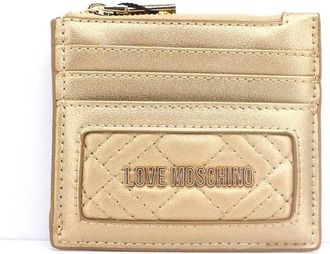 Love Moschino Zip Wallet - Dames - Portefeuilles - Geel - ONE Size - Accessoires