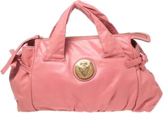 Gucci Pre-owned Leather gucci-bags - Dames - Vintage Handtas - Roze - ONE Size - Leer - Vintage