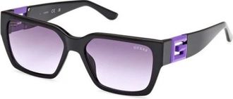 Guess Authentieke Stijlvolle Brillen met Topkwaliteit - unisex - Zonnebrillen - Paars - 55 MM - Accessoires