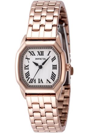 Invicta Wildflower 48960 Dames Horloge - Quartz Uurwerk - Roestvrij Staal met zilveren Wijzerplaat - 27mm