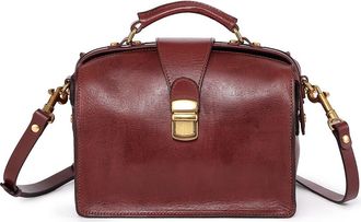OLD TREND Doctor Transport Leather Satchel in Brown at Nordstrom Rack