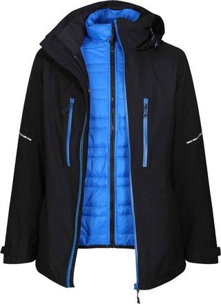 Regatta X-pro Evader Iii Padded Jacket in Black And Oxford Blue at Nordstrom, Size Xxx-Large