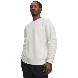 Under Armour Mens Essential Fleece Crew - White/White Size 3XL