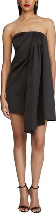 Halston Heritage Isla Heavy Satin Mini Dress
