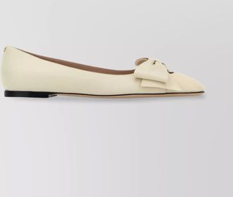 Valentino Garavani leather ballerinas featuring bow detail