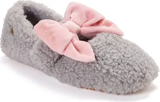 Dearfoams Womens Maryanne Luxe Teddy Maryjane