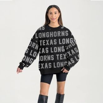 Gameday Couture Womens Gameday Couture Black Texas Longhorns Hype Era Sweatshirt at Nordstrom, Size Xx-Large