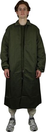 Fear of God Parkas, male, Green, Size: XL Textured Nylon Field Trench