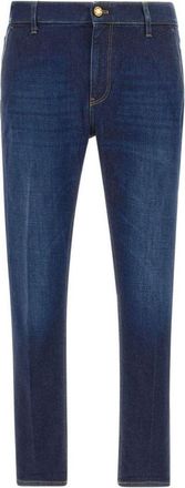 Pantaloni Torino Classic Straight-Leg Denim Jeans With Mid-Rise Waist