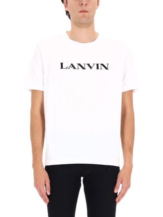 Lanvin White Logo Crew Neck T-Shirt