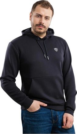Emporio Armani Heren Sweatshirt EA7 Emporio - Heren - Hoodies - Blauw - L - Polyester - Hoodies & sweatvesten
