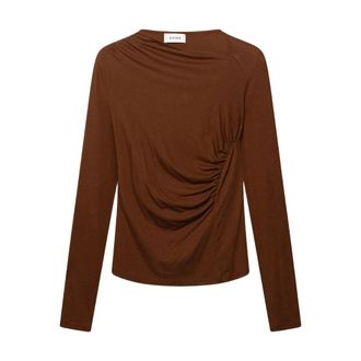 Aaiko Jalisse Lyo 134 - Dames - Blouses & Shirts - Bruin - Maat: S Wol