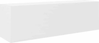 vidaXL Mueble de pared de baño madera ingeniería blanco 100x25x30 cm Vidaxl