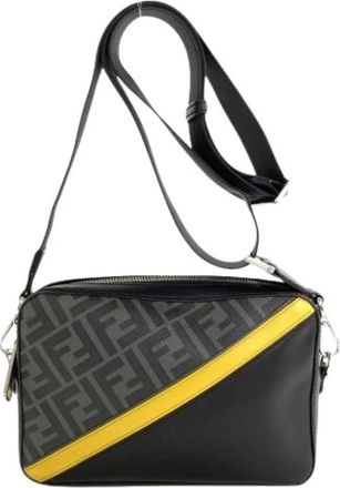 Fendi Pre-owned Cross Body Bags, female, Black, Size: ONE SIZE Pre-owned Vintage Shoulder Bag