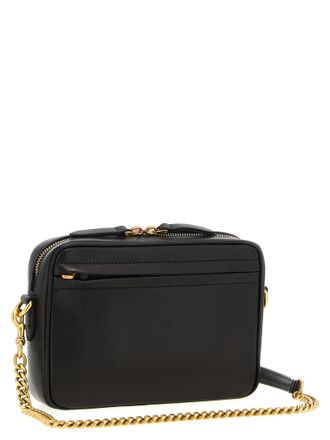 Valentino Garavani Unisex Brown Lamb Leather Crossbody Bag