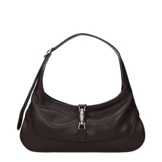 Gucci Jackie Borse a Spalla Donna Pelle Marrone/Marrone Scuro