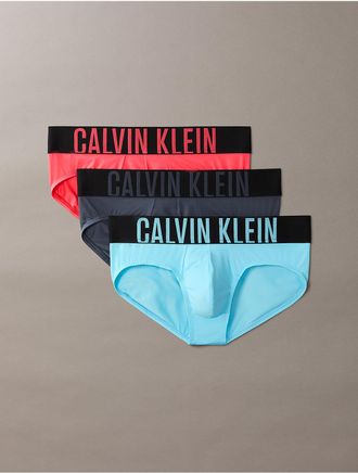 Calvin Klein Mens Intense Power Micro 3-Pack Hip Brief - Multi - XL