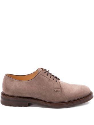 Brunello Cucinelli Suede Leather Lace-Up Shoes