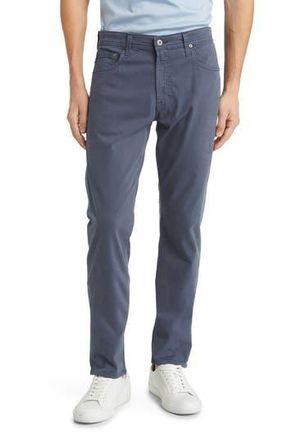 AG - Adriano Goldschmied Tellis Sueded Stretch Sateen Slim Leg Pants in Blue Note at Nordstrom Rack, Size 29 X 34
