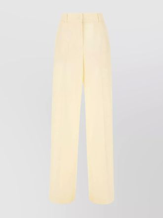 Msgm pants wool central pleats