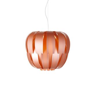 Linea Zero Suspensi&oacute;n 2 Luces Cobre En Metal Cromado Cm. 60x45h
