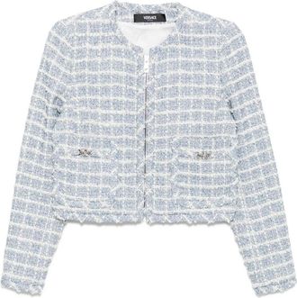 Versace Blazer in tweed - Blu