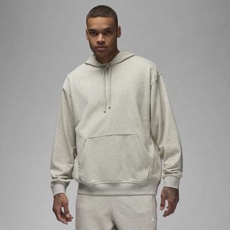 Nike Jordan Mens Dri-FIT Sport Crossover Fleece Pullover - - White / Grey Heather Size 3XL