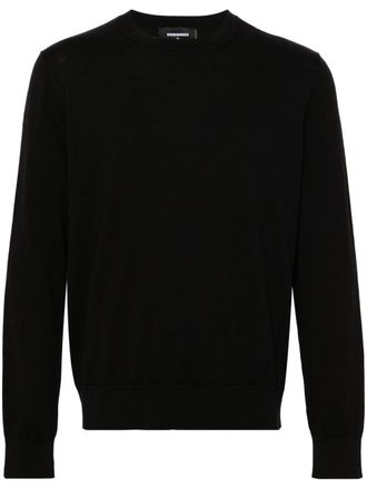 Dsquared2 Fijngebreide trui - Zwart