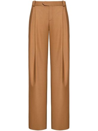 Aleksandre Akhalkatsishvili Pantaloni a gamba ampia - Marrone