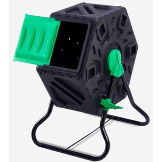 Stark Compostador dom&eacute;stico de jard&iacute;n giratorio 65 L en pl&aacute;stico Soyle