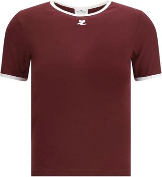 Courrèges Mujer, Camisetas, Rojo, Talla: M