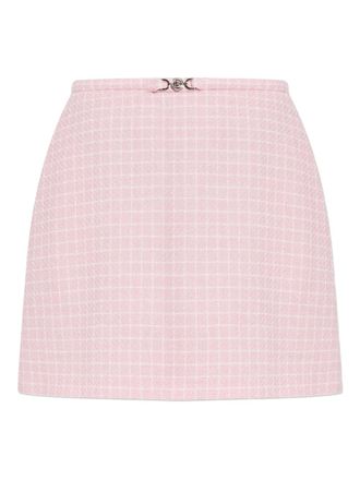Versace Geruite mini-rok - Roze
