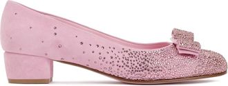 Ferragamo Bubblegum Leren Vara Ballerinas - Dames - Pumps - Roze - 37 EU - Su&egrave;de - Schoenen