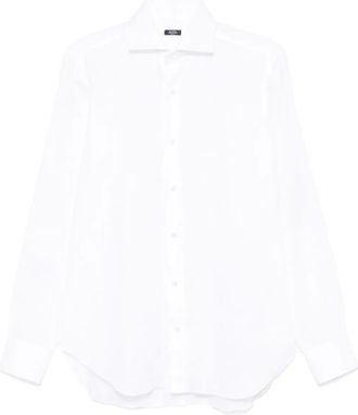 Barba Camicia in lino - Bianco