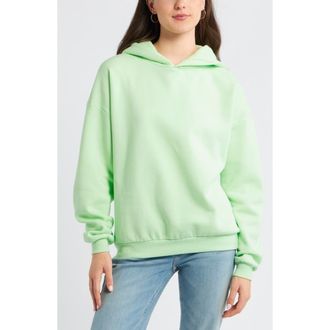 BP. Relaxed Fleece Hoodie in Green Patina at Nordstrom, Size Xx-Small