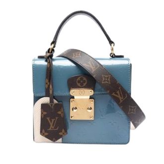Louis Vuitton Pre-owned Spring Street Mini Bag - Dames - Pre-owned - Blauw - Maat: ONE Size Leer