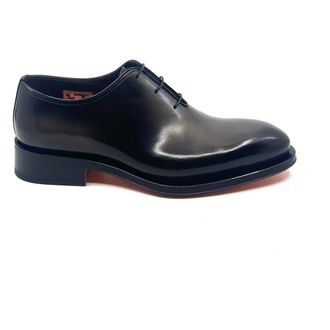 Santoni Schoenen, Heren, Zwart, 41 EU, Leer, Carter Richelieu One-Cut