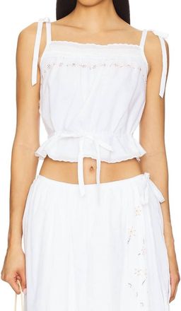 Ciao Lucia Arae Top In White