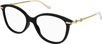 Gucci Cat-eye Zonnebril - Dames - Brillen - Zwart - 53 MM - Accessoires