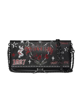 【関税込み】Rock Wallet On Chain - Zadig & Voltaire - Leathe Rock Black Leather Clutch | Zadig&Voltaire