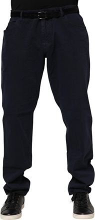 Dolce & Gabbana Mens Black Cotton Tapered Denim Jeans Elastane Clothing