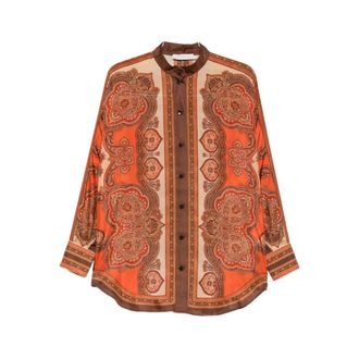 Zimmermann Shirts, female, Multicolor, Size: S Mahon Dolman Shirt