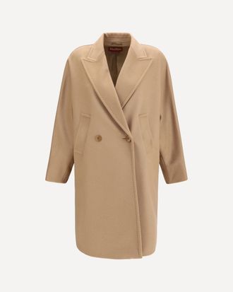 Max Mara Double breasted wool drap Coat Female 42